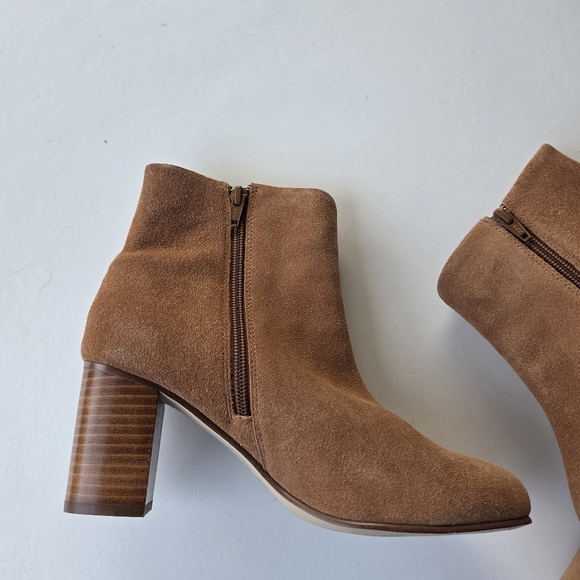 Soludos Midheel Venetian Tan Suede Leather Size 7 - Picture 6 of 10